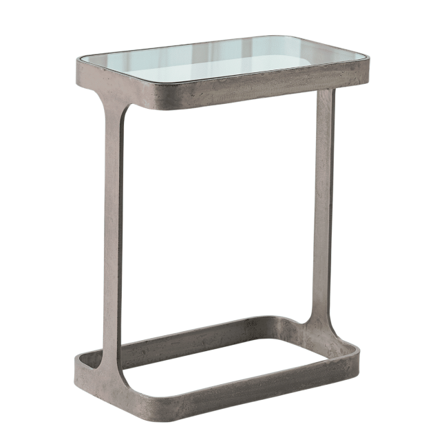 living room industrial side table natural iron