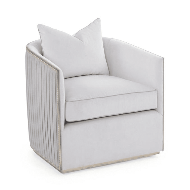 living room sonata accent chair silver