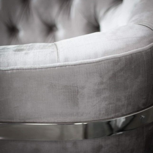 1576663141 Pinnacle Grey Sheen Velvet Chair details
