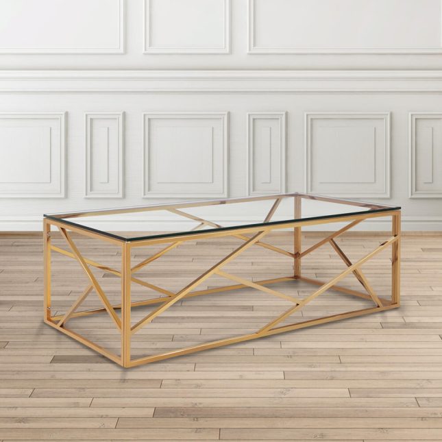 Carole Coffee Table Gold lifestyle
