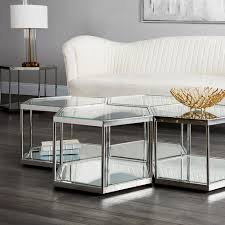 Swainson Coffee Table Polished Steel Lifestyle 003