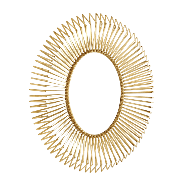 annular mirror gold