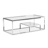 living room barolo coffee table polished stainless steel