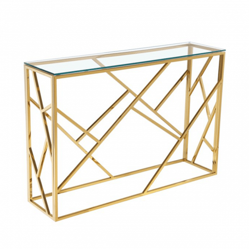 living room carole console table gold