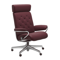 office stressless metro chair with adjustable headrest
