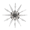 lighting sparta wall sconce polished nickel clear