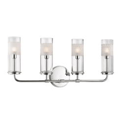 lighting wentworth 4 light wall sconce polished nickel