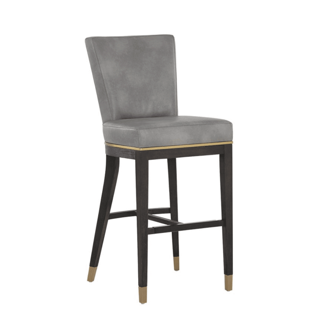 Bar stool alister bravo metal leatherette