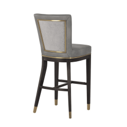 Bar stool alister bravo metal leatherette back