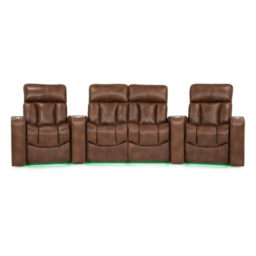 Home theatre paragon 4 seater front green LED
