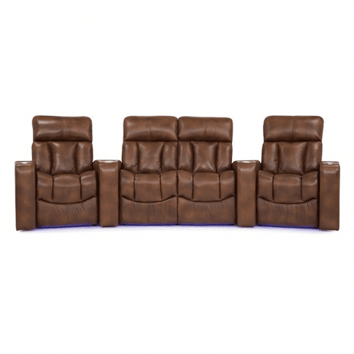 Home theatre paragon 4 seater front purple LED