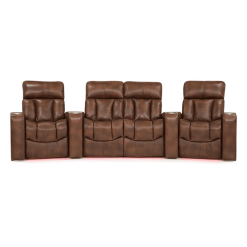 Home theatre paragon 4 seater front red LED