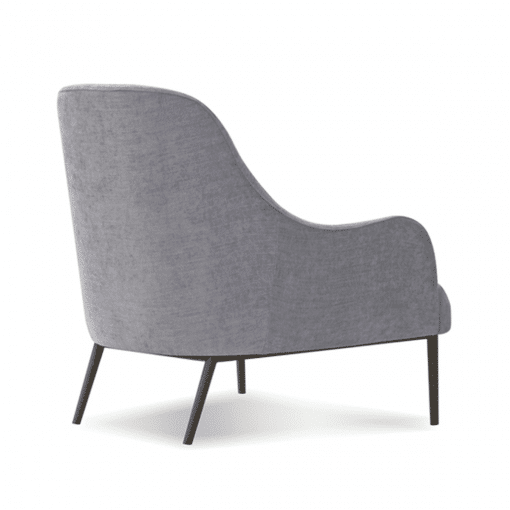 living room anister lounge chair grey back