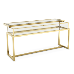 living room ventus console gold open