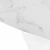 Oblo Dining Table White Ceramic Top Details