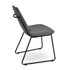 dining chair eiffel hb grey ppm black