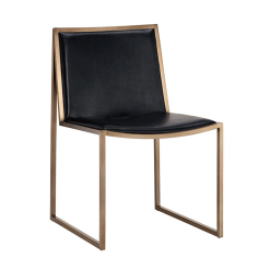dining room blair dining chair cantina black antique brass