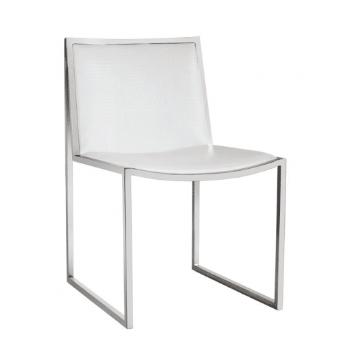 dining room blair dining chair white croc