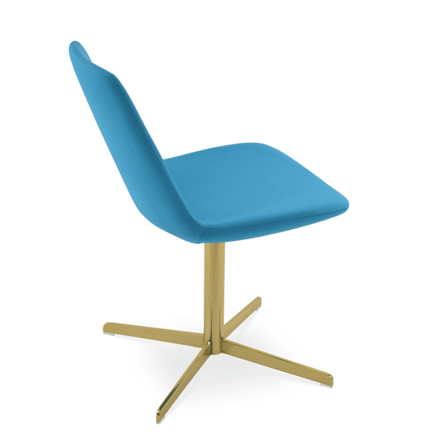 dining room eiffel 4 star chair turquoise camira wool gold