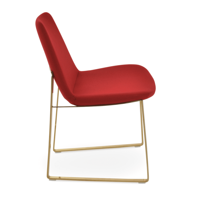 dining room eiffel sled red camira wool gold