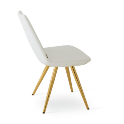 dining room eiffel star chair white ppm gold