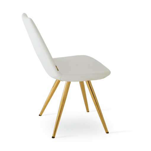 dining room eiffel star chair white ppm gold
