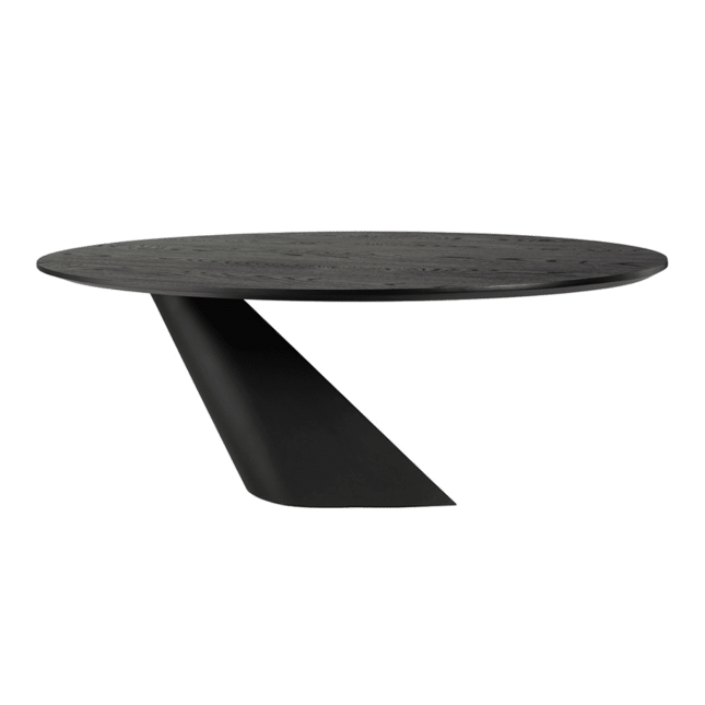 dining room oblo table onyx and black 94