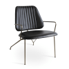 langham lounge chair black ppm s brass frame