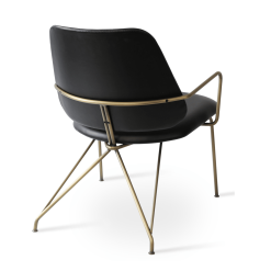 langham lounge chair black ppm s brass frame back