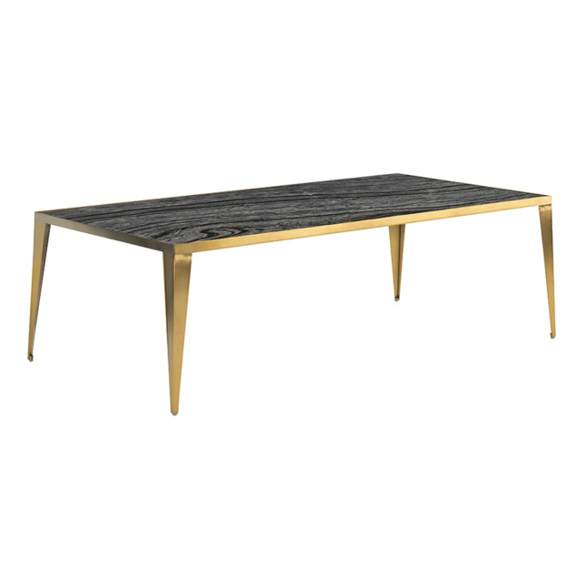 living room mink coffee table black marble brushed gold
