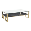 living room tierra coffee table black marble polished gold