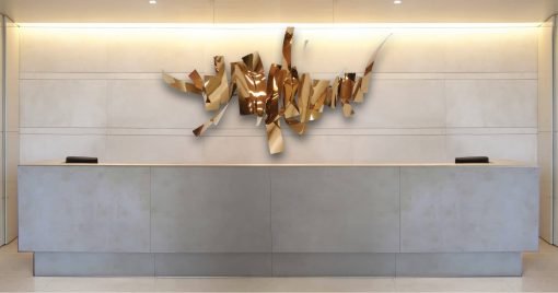 Chateau Wall Art in Rose Gold Reception scaled