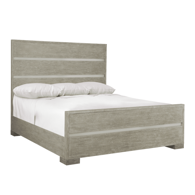 Foundation Bed with Wood Headboard