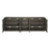 Linea entertainment console cerused charcoal open
