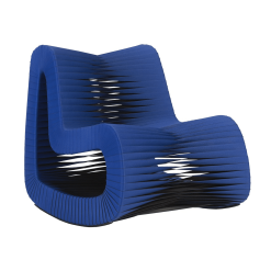 Seat Belt Rocking Chair in Blue and Black