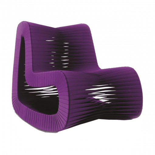 Seat Belt Rocking Chair in Purple