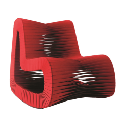 Seat Belt Rocking Chair in Red