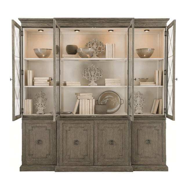 Canyon Ridge Cabinet Open with Light