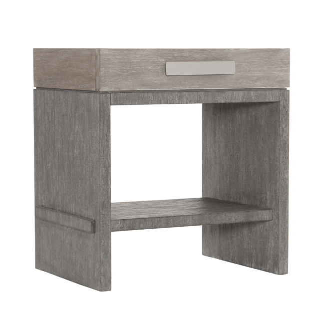 Foundations Nightstand with Light Shale Finish Angle