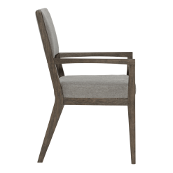 Linea Arm Chair with Open Back Side View