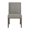 Linea Upholstered Side Chair with Cerused Charcoal