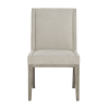 Linea Upholstered Side Chair with Cerused Greige