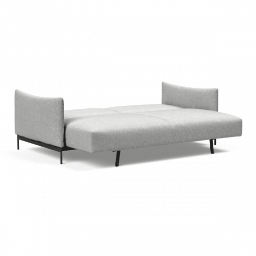 Malloy Sofa Bed in Micro Check Grey Open