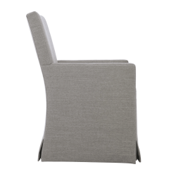 Mirabelle Slipcover Arm Chair Side View