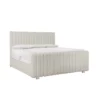 Silhouette Bed with Channeled Upholstery