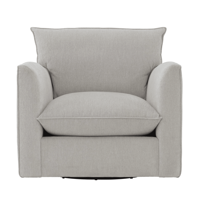 Ally Swivel Chair in Fabric Front