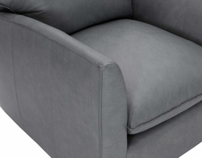 Ally Swivel Chair in Leather Details
