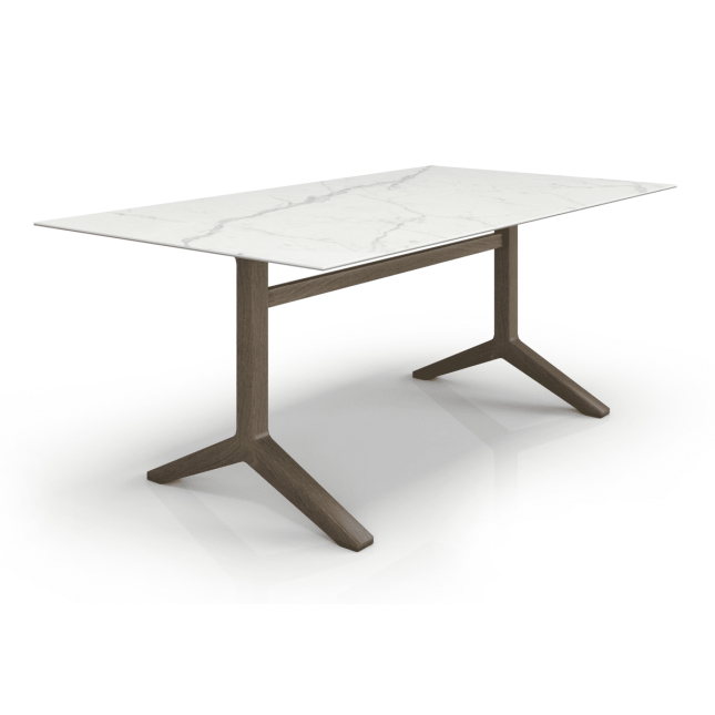 Auguste 76in Dining Table with Ceramic Top Angle