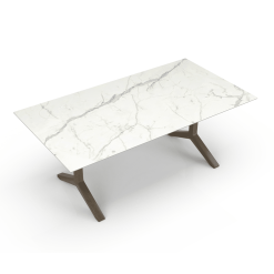Auguste 76in Dining Table with Ceramic Top Top