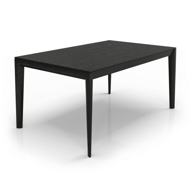 Hemrik 64in All Wood Dining Table Angle